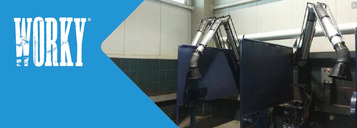 Aspiratore Fumi di Saldatura, Macchina per Fumare Saldatura Mobile Assorbitore di Fumo di Saldatura Purificatore d'Aria Filtro HEPA a 4 Stadi, Estrattore Fumi Industriali per Stazione di Saldatura